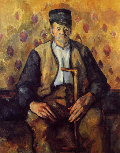 Camponês sentado (Paul Cézanne) - Reprodução com Qualidade Museu