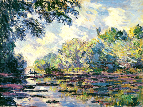 Seção do Sena, perto de Giverny (Claude Monet) - Reprodução com Qualidade Museu