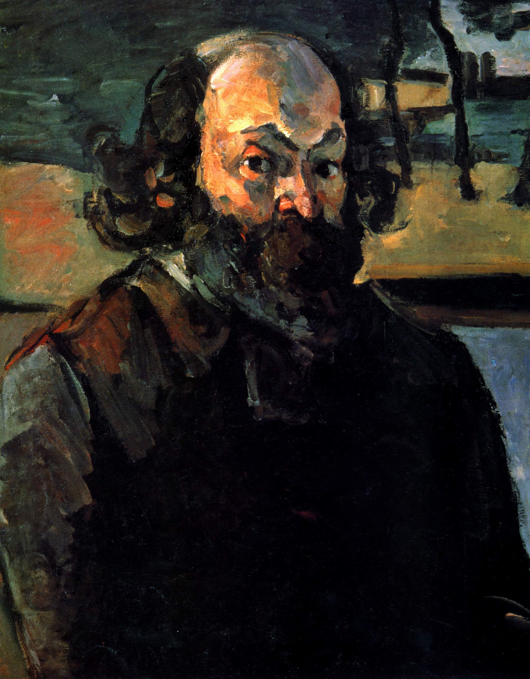 Auto-retrato (Paul Cézanne) - Reprodução com Qualidade Museu