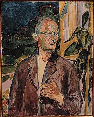 Auto-retrato (Edvard Munch) - Reprodução com Qualidade Museu