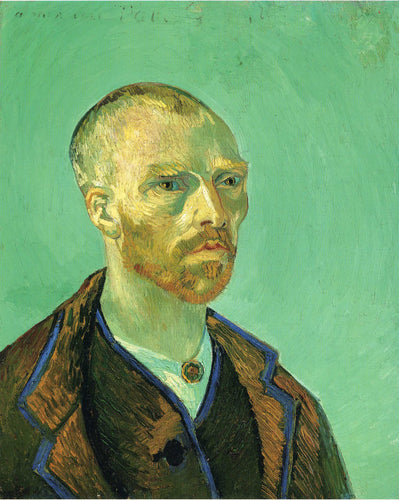 Auto-retrato dedicado a Paul Gauguin (Vincent Van Gogh) - Reprodução com Qualidade Museu
