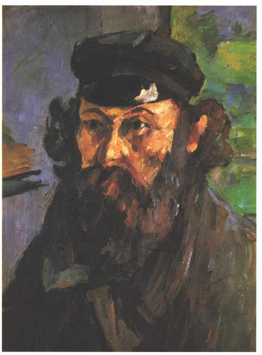 Auto-retrato com tampa (Paul Cézanne) - Reprodução com Qualidade Museu