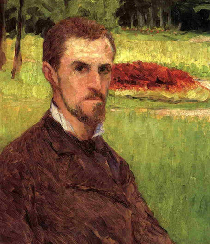 Auto-retrato no parque de Yerres (Gustave Caillebotte) - Reprodução com Qualidade Museu