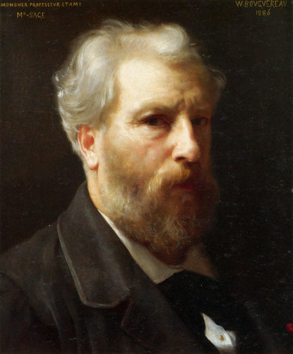 Auto-retrato apresentado a M Sage (William-Adolphe Bouguereau) - Reprodução com Qualidade Museu
