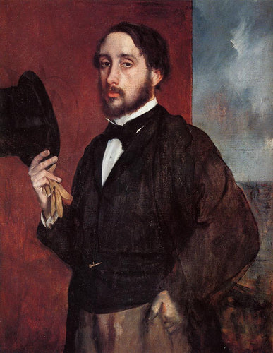 Auto-Retrato Saudando (Edgar Degas) - Reprodução com Qualidade Museu