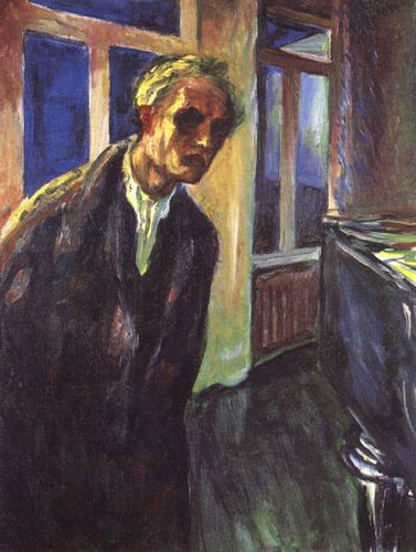 Auto-retrato. The Night Wanderer (Edvard Munch) - Reprodução com Qualidade Museu