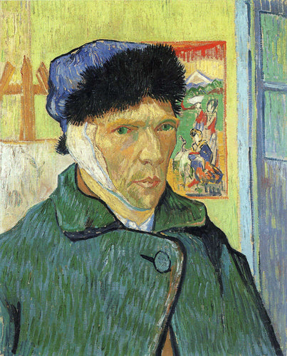 Auto-retrato com orelha enfaixada (Vincent Van Gogh) - Reprodução com Qualidade Museu