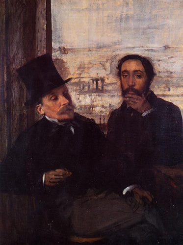 Auto-retrato com Evariste De Valernes (Edgar Degas) - Reprodução com Qualidade Museu