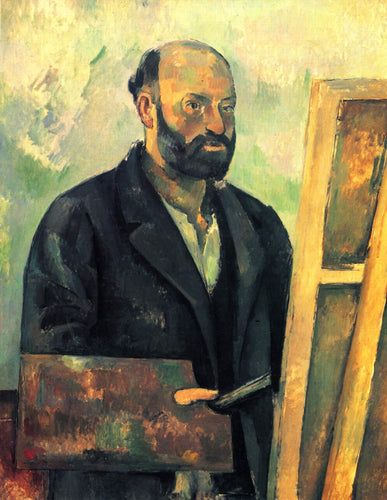 Auto-retrato com paleta (Paul Cézanne) - Reprodução com Qualidade Museu