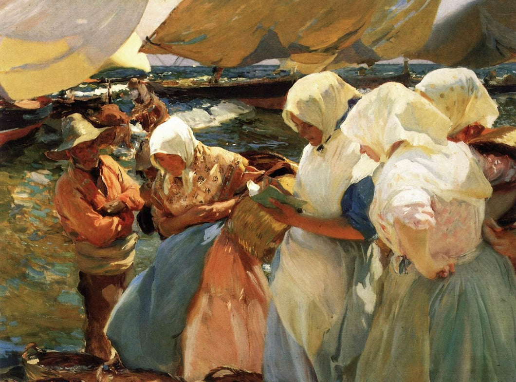 Valencian Fishwives (Joaquin Sorolla) - Reprodução com Qualidade Museu