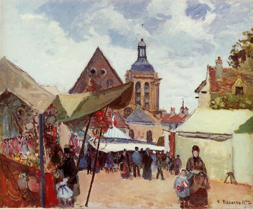 Fete de setembro, Pontoise (Camille Pissarro) - Reprodução com Qualidade Museu