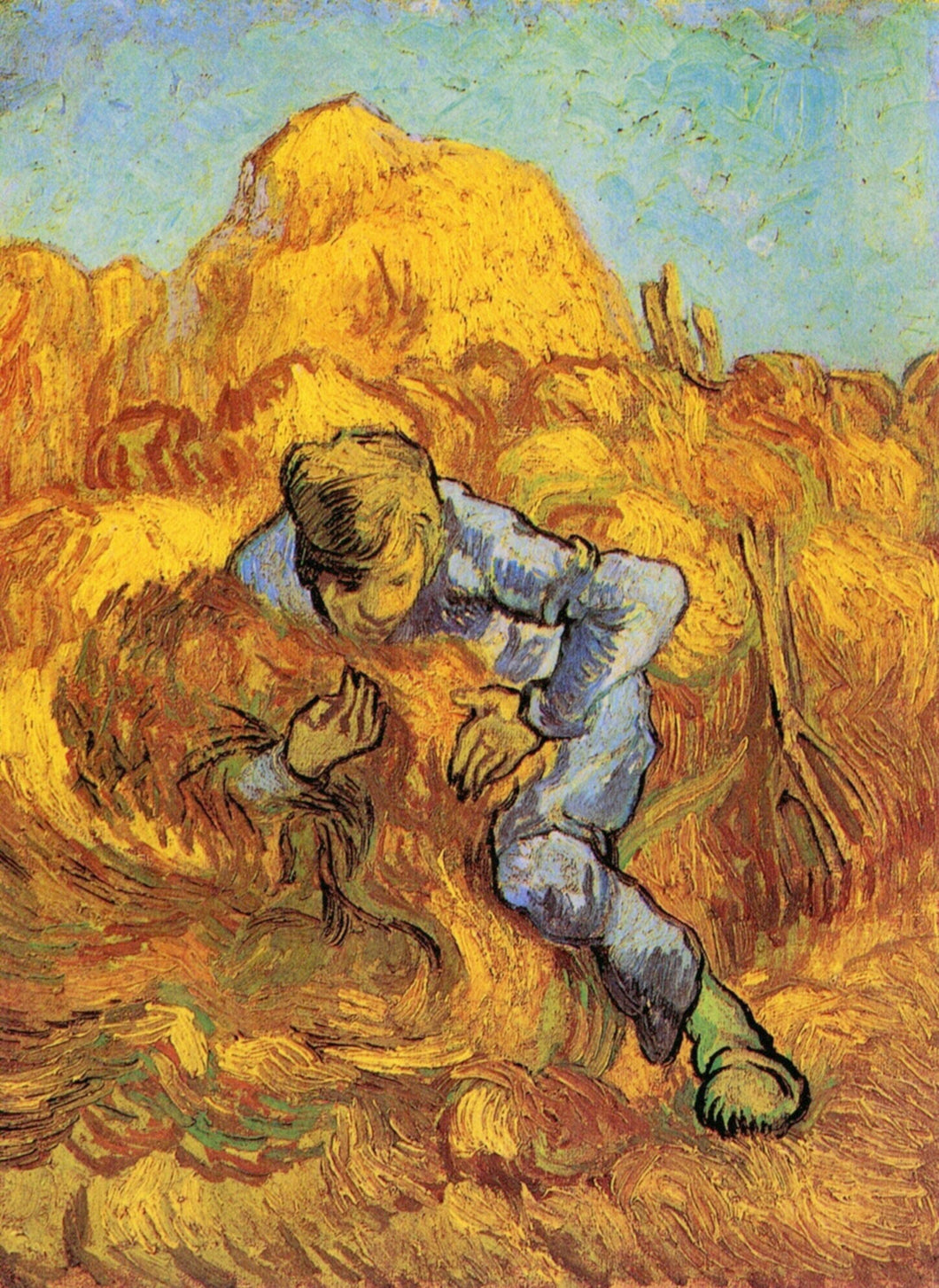 Pasta de feixe, The After Millet (Vincent Van Gogh) - Reprodução com Qualidade Museu