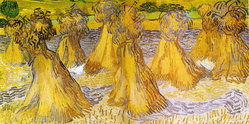 Feixes de trigo (Vincent Van Gogh) - Reprodução com Qualidade Museu