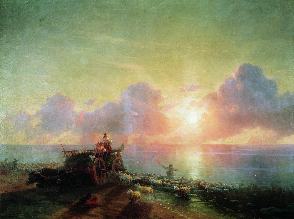 Sheepdip (Ivan Aivazovsky) - Reprodução com Qualidade Museu