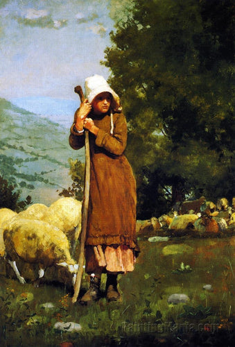 A pastora (Winslow Homer) - Reprodução com Qualidade Museu