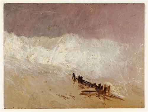 Cavaleiros na praia (Joseph Mallord William Turner) - Reprodução com Qualidade Museu