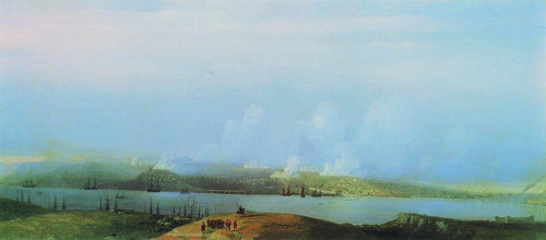 Siege Of Sevastopol (Ivan Aivazovsky) - Reprodução com Qualidade Museu