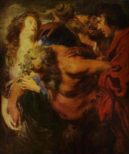 Silenus Bêbado (Anthony van Dyck) - Reprodução com Qualidade Museu