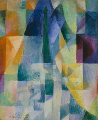 Janelas simultâneas. 2º Motivo, 1ª Parte (Robert Delaunay) - Reprodução com Qualidade Museu