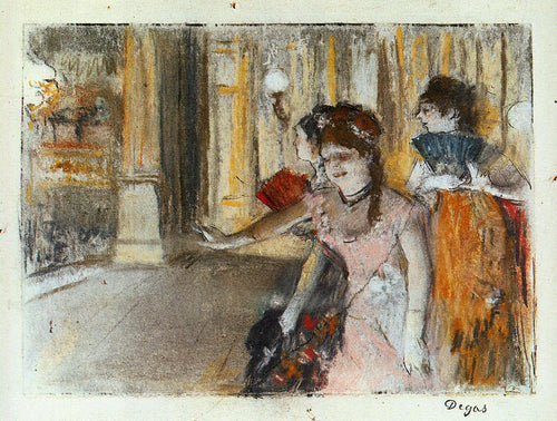 Cantores no palco (Edgar Degas) - Reprodução com Qualidade Museu