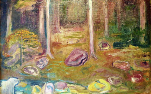 floresta (Edvard Munch) - Reprodução com Qualidade Museu