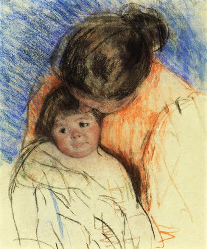 Esboço da mãe olhando para Thomas (Mary Cassatt) - Reprodução com Qualidade Museu