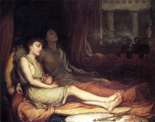 Sono e sua morte meio-irmão (John William Waterhouse) - Reprodução com Qualidade Museu