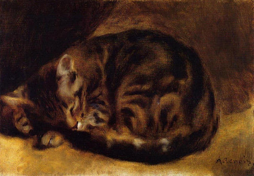 Gato dormindo (Pierre-Auguste Renoir) - Reprodução com Qualidade Museu