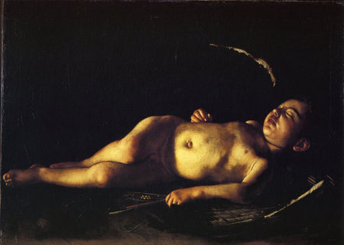 Cupido adormecido (Caravaggio) - Reprodução com Qualidade Museu
