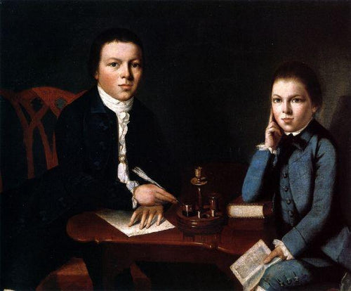 Francis Malbone e seu irmão Saunders (Gilbert Stuart) - Reprodução com Qualidade Museu