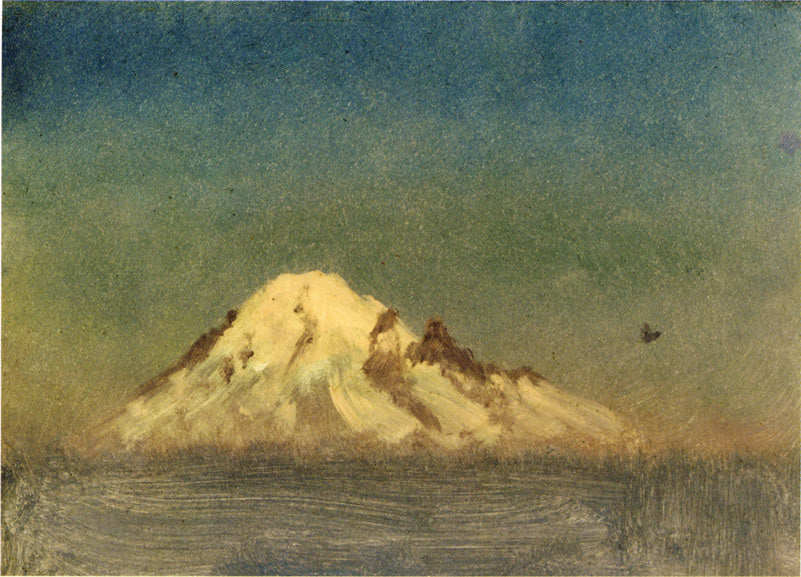 Montanha Coberta de Neve (Albert Bierstadt) - Reprodução com Qualidade Museu