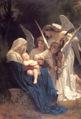 Canção dos Anjos (William-Adolphe Bouguereau) - Reprodução com Qualidade Museu