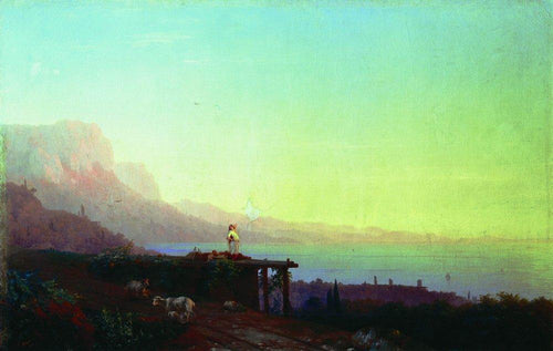 Noite do Sul. Crimea (Ivan Aivazovsky) - Reprodução com Qualidade Museu