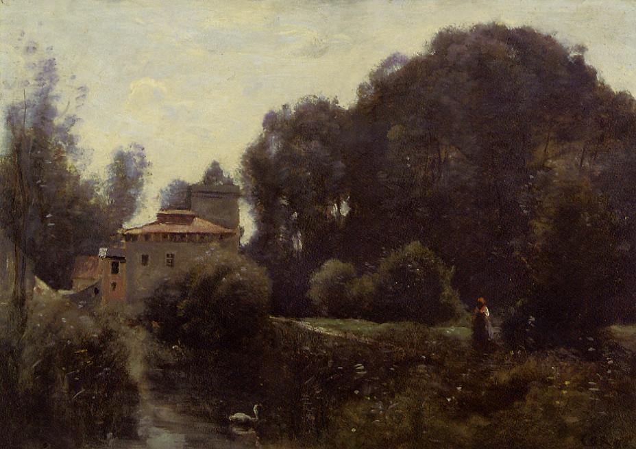 Lembrança da Villa Borghese - Jean-Baptiste-Camille Corot