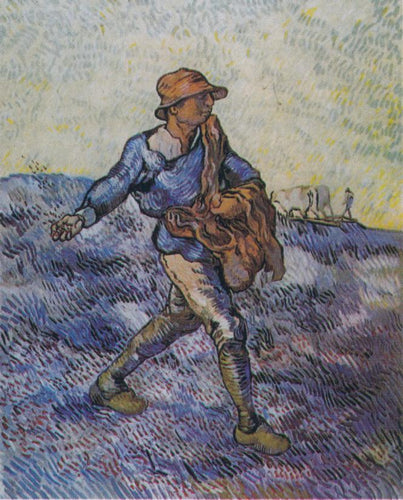 O semeador, depois do painço (Vincent Van Gogh) - Reprodução com Qualidade Museu