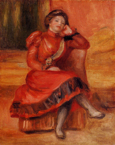 Dançarina espanhola de vestido vermelho (Pierre-Auguste Renoir) - Reprodução com Qualidade Museu