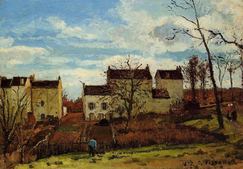 Primavera em Pontoise (Camille Pissarro) - Reprodução com Qualidade Museu