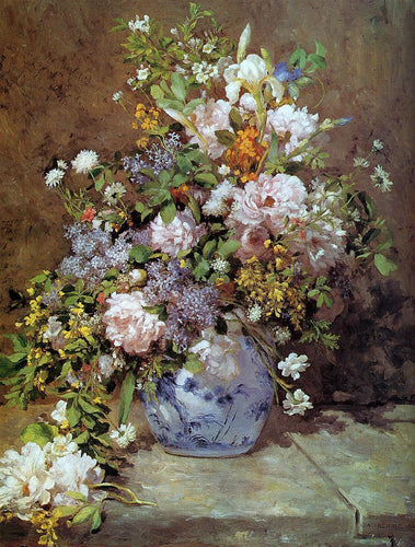 Bouquet de Primavera (Pierre-Auguste Renoir) - Reprodução com Qualidade Museu