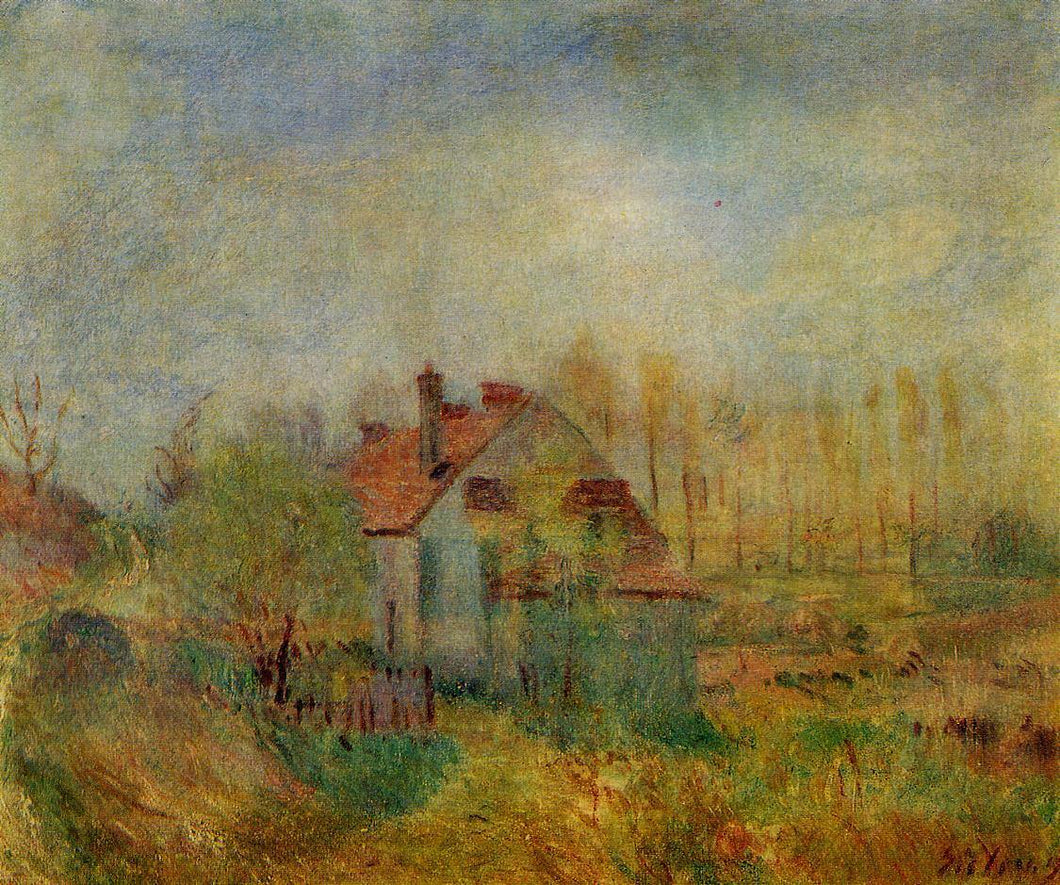 Manhã de cena de primavera (Alfred Sisley) - Reprodução com Qualidade Museu