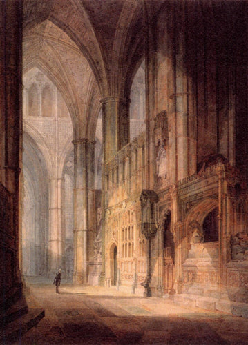 Capela de St Erasmus em Bishop Islips, Abadia de Westminster (Joseph Mallord William Turner) - Reprodução com Qualidade Museu