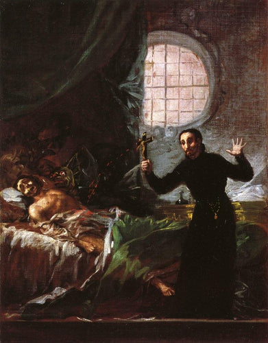 São Francisco Borgia ajudando um impenitente moribundo
