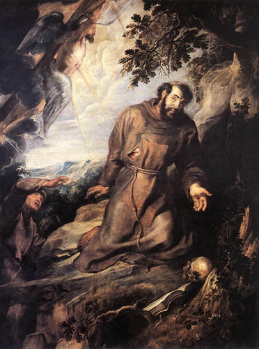 São Francisco de Assis recebendo os estigmas (Peter Paul Rubens) - Reprodução com Qualidade Museu
