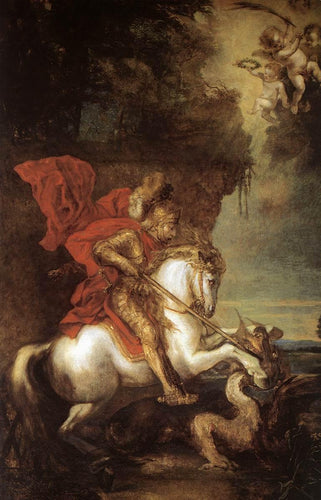 São Jorge e o Dragão (Anthony van Dyck) - Reprodução com Qualidade Museu