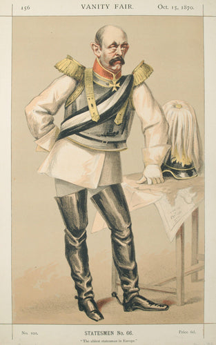 Estadistas No. 660 Caricatura do conde Von Bismarck Schoenausen