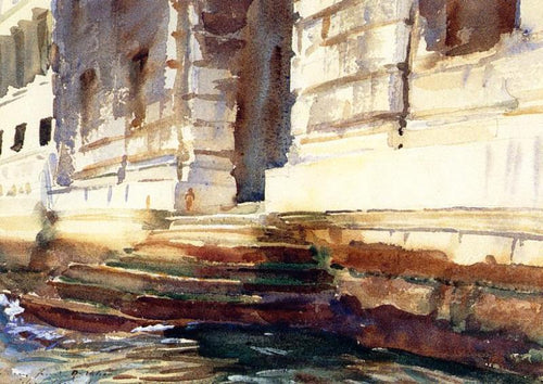 Degraus de um palácio (John Singer Sargent) - Reprodução com Qualidade Museu