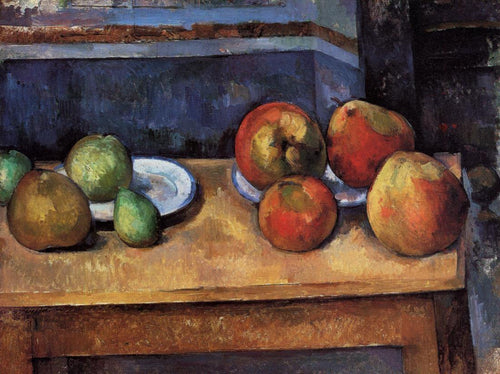Maçãs e peras da natureza-morta (Paul Cézanne) - Reprodução com Qualidade Museu