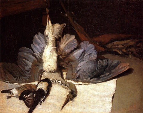 Natureza morta garça com asas abertas (Alfred Sisley) - Reprodução com Qualidade Museu
