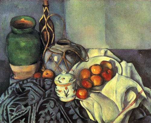 Natureza morta com maçãs (Paul Cézanne) - Reprodução com Qualidade Museu