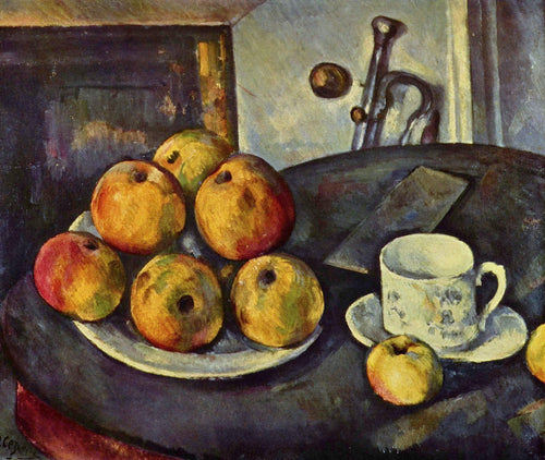 Natureza morta com maçãs (Paul Cézanne) - Reprodução com Qualidade Museu