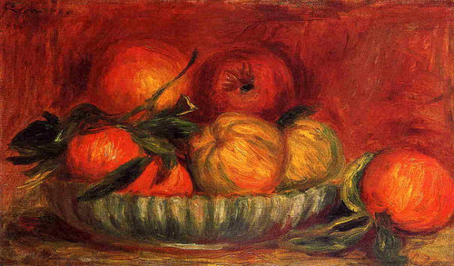 Natureza morta com maçãs e laranjas (Pierre-Auguste Renoir) - Reprodução com Qualidade Museu